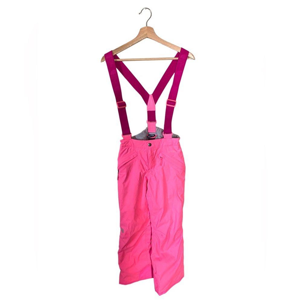 Girl’s M 10-12 The North Face Snow Ski Pants Hot Pink With Straps